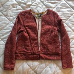 Akemi & Kin, size small, light red quilted-style jacket